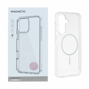 قاب اورجینال Magnetic دور ژله ای MagSafe مدل Samsung Galaxy A56 / A36 - سفید (پک دار)