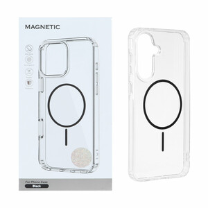 قاب اورجینال Magnetic دور ژله ای MagSafe مدل Samsung Galaxy A37 - مشکی (پک دار)