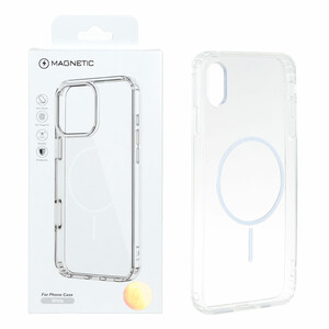قاب اورجینال Magnetic دور ژله ای MagSafe مدل Apple iPhone X Max / iPhone XS Max - سفید (پک دار)