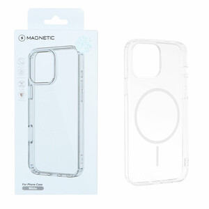 قاب اورجینال Magnetic دور ژله ای MagSafe مدل Apple iPhone 13 Pro Max - سفید (پک دار)