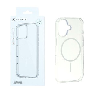 قاب اورجینال Magnetic دور ژله ای MagSafe مدل Apple iPhone 16 - سفید (پک دار)