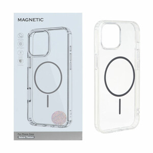 قاب اورجینال Magnetic دور ژله ای MagSafe مدل Apple iPhone 15 / iPhone 14 / iPhone 13 - خاکستری (پک دار)