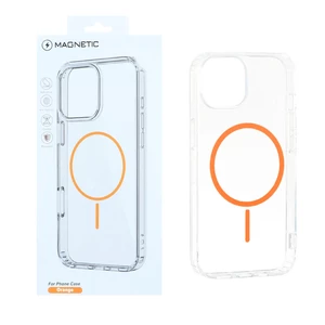 قاب اورجینال Magnetic دور ژله ای MagSafe مدل Apple iPhone 13 / iPhone 14 - نارنجی (پک دار)