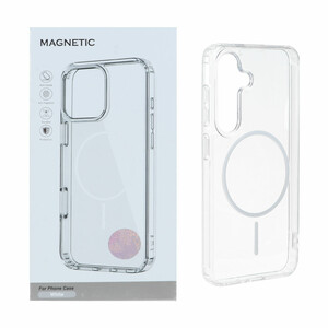 قاب اورجینال Magnetic دور ژله ای MagSafe مدل Samsung Galaxy A57 - سفید (پک دار)