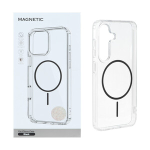 قاب اورجینال Magnetic دور ژله ای MagSafe مدل Samsung Galaxy A57 - مشکی (پک دار)