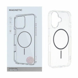 قاب اورجینال Magnetic دور ژله ای MagSafe مدل Apple iPhone 16 - خاکستری (پک دار)