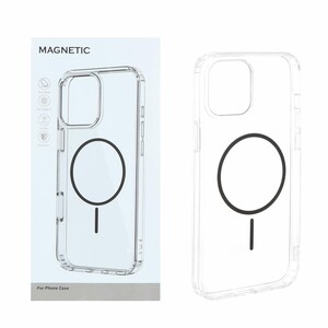 قاب اورجینال Magnetic دور ژله ای MagSafe مدل Apple iPhone 12 Pro Max - مشکی (پک دار)