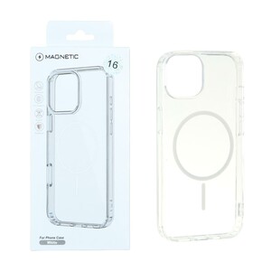قاب اورجینال Magnetic دور ژله ای MagSafe مدل Apple iPhone 13 / iPhone 14 - سفید (پک دار)
