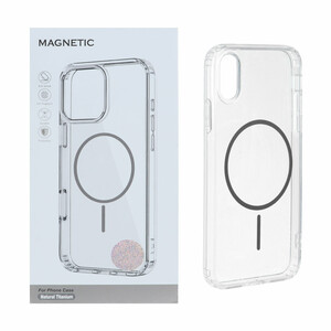 قاب اورجینال Magnetic دور ژله ای MagSafe مدل Apple iPhone X / iPhone XS - خاکستری (پک دار)