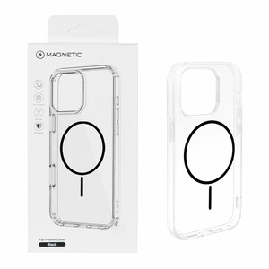 قاب اورجینال Magnetic دور ژله ای MagSafe مدل Apple iPhone 14 Pro - مشکی (پک دار)