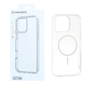 قاب اورجینال Magnetic دور ژله ای MagSafe مدل Apple iPhone 16 Pro Max - سفید (پک دار)