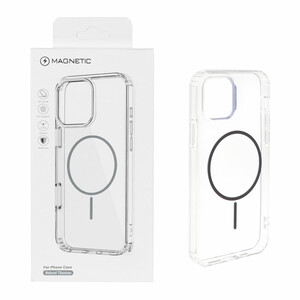 قاب اورجینال Magnetic دور ژله ای MagSafe مدل Apple iPhone 12 Pro / iPhone 12 - خاکستری (پک دار)