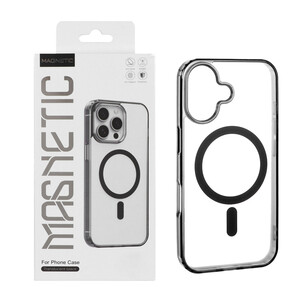 قاب اورجینال Magnetic Magsafe دور ژله ای Apple iPhone 16 - مشکی (پک دار)