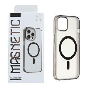 قاب اورجینال Magnetic Magsafe دور ژله ای Apple iPhone 13 / iPhone 14 - مشکی (پک دار)