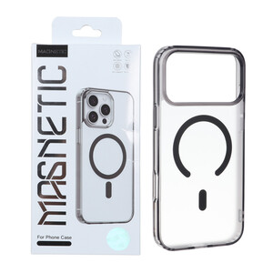 قاب اورجینال Magnetic Magsafe دور ژله ای Apple iPhone 17 Pro - مشکی - کد 1 (پک دار)