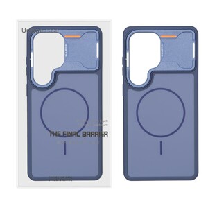 قاب اورجینال Delero مستطیلی MagSafe مدل Samsung Galaxy S26 Ultra - سرمه ای (پک دار)