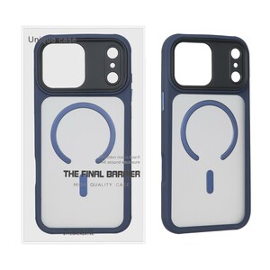 قاب اورجینال Unique Case مات MagSafe مدل Apple iPhone 17 Pro Max - سرمه ای (پک دار)