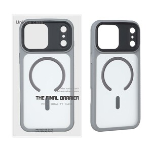 قاب اورجینال Unique Case مات MagSafe مدل Apple iPhone 17 Pro Max - خاکستری (پک دار)
