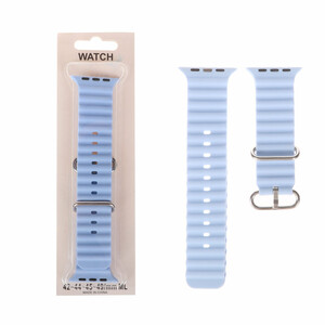 بند ساعت اپل واچ Ocean سایز 42/44/45/46/49 میلیمتری - آبی آسمانی (پک دار)