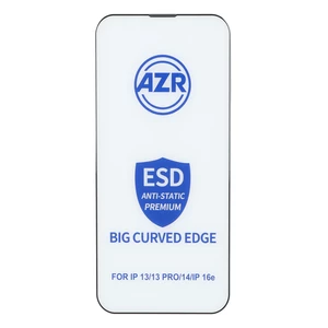 محافظ صفحه نمایش شیشه ای AZR - Big curved ESD Anti Static مدل Apple iPhone 13 / iPhone 13 Pro / iPhone 14 / 16e