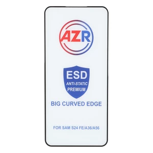 محافظ صفحه نمایش شیشه ای AZR - Big curved ESD Anti Static مدل Samsung Galaxy S25 FE / S24 FE / A57 / A37 / A56 / A36