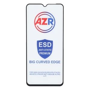 محافظ صفحه نمایش شیشه ای AZR - Big curved ESD Anti Static مدل Samsung Galaxy A15 / A25 / A24 / M34 / F34