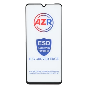 محافظ صفحه نمایش شیشه ای AZR - Big curved ESD Anti Static مدل Xiaomi Redmi 14C / Poco C75 / Poco C71 / Redmi A5 / Redmi A3 Pro / Redmi A4