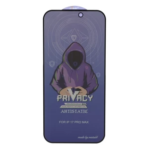 محافظ صفحه نمایش شیشه ای Full Cover Mietubl Anti Static Privacy مدل Apple iPhone 17 Pro Max
