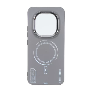 قاب Armor لنز متال Texture طرح مگ سیف Xiaomi Redmi Note 15 Pro Plus - خاکستری