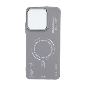قاب Armor لنز متال Texture طرح مگ سیف Realme C53 / C51 / Note 50 - خاکستری