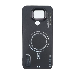 قاب Armor لنز متال Texture طرح مگ سیف Xiaomi Redmi Note 9 / Redmi 10X 5G / Redmi 10X Pro 5G  - مشکی