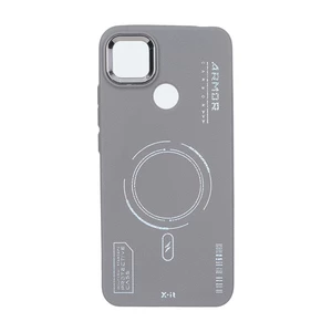 قاب Armor لنز متال Texture طرح مگ سیف Xiaomi Redmi 10A / Redmi 9C / Poco C31 - خاکستری