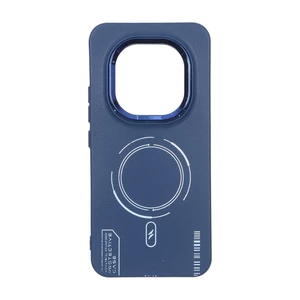 قاب Armor لنز متال Texture طرح مگ سیف Xiaomi Redmi Note 15 Pro Plus - سرمه ای