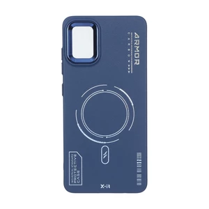 قاب Armor لنز متال Texture طرح مگ سیف Samsung Galaxy A51 / M40s - سرمه ای