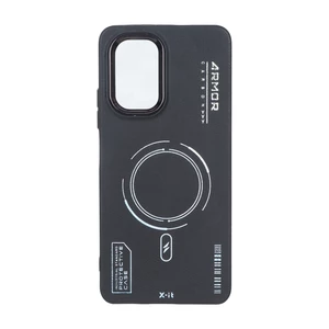 قاب Armor لنز متال Texture طرح مگ سیف Xiaomi Poco F3 / Redmi Mi 11i / Redmi K40 - مشکی