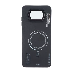 قاب Armor لنز متال Texture طرح مگ سیف Xiaomi Poco X3 / Poco X3 Pro / Poco X3 NFC - مشکی
