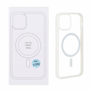 قاب شفاف Apple iPhone 12 Pro / iPhone 12 با قابلیت شارژ MagSafe - سفید (پک دار)