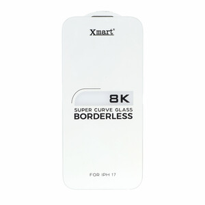 محافظ صفحه نمایش شیشه ای اورجینال بدون حاشیه XMART Super Curve 8K مدل Apple iPhone 17