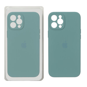 قاب سیلیکونی پاک کنی محافظ لنزدار اورجینال Apple iPhone 12 Pro Max - سبز ارتشی (پک اصلی)
