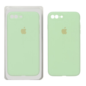 قاب سیلیکونی پاک کنی محافظ لنزدار اورجینال Apple iPhone 7 Plus / iPhone 8 Plus - سبز روشن (پک اصلی)