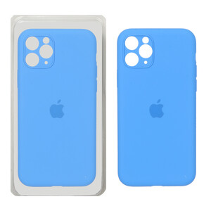 قاب سیلیکونی پاک کنی محافظ لنزدار اورجینال Apple iPhone 11 Pro - آبی کد 1 (پک اصلی)