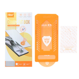 محافظ صفحه نمایش شیشه ای اورجینال Mietubl - Quick Fit Box استندشو Apple iPhone 13 Pro Max / iPhone 14 Plus (پک دار)