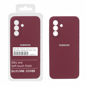 قاب سیلیکونی پاک کنی اورجینال درجه یک Samsung Galaxy A37 - زرشکی (پک دار)
