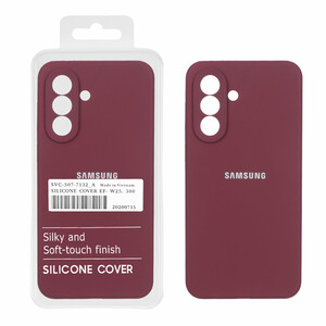 قاب سیلیکونی پاک کنی اورجینال درجه یک Samsung Galaxy A57 - زرشکی (پک دار)