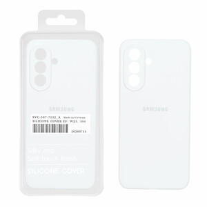 قاب سیلیکونی پاک کنی اورجینال درجه یک Samsung Galaxy A57 - سفید (پک دار)