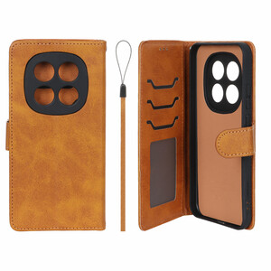 کیف موبایل مگنتی درجه یک داخل خز MNC Plus مدل Xiaomi Redmi Note 15 Pro 5G - عسلی