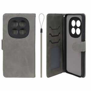 کیف موبایل مگنتی درجه یک داخل خز MNC Plus مدل Xiaomi Redmi Note 15 Pro 5G - خاکستری