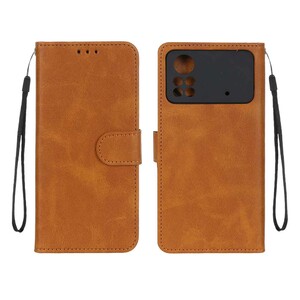 کیف موبایل مگنتی درجه یک MNC مدل Xiaomi Poco X4 Pro - عسلی