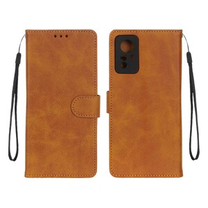 کیف موبایل مگنتی درجه یک MNC مدل Xiaomi Redmi Note 12S - عسلی