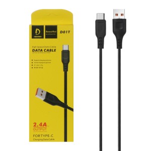 کابل شارژ دنمن تایپ C مدل D01T فست شارژ